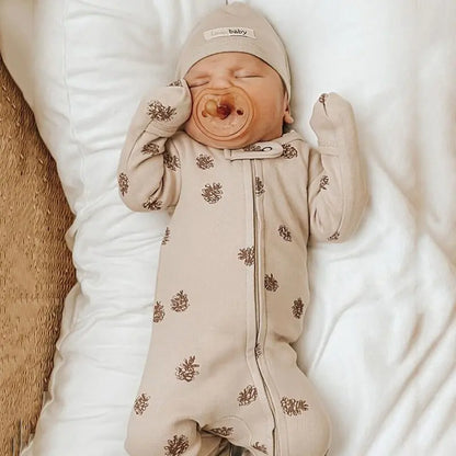 Newborn Baby Knitted Footie Jumpsuit