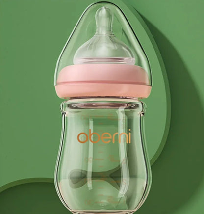 Wide Bore Glass Baby Bottle for Newborns - 120ml and 150ml