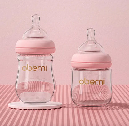 Wide Bore Glass Baby Bottle for Newborns - 120ml and 150ml