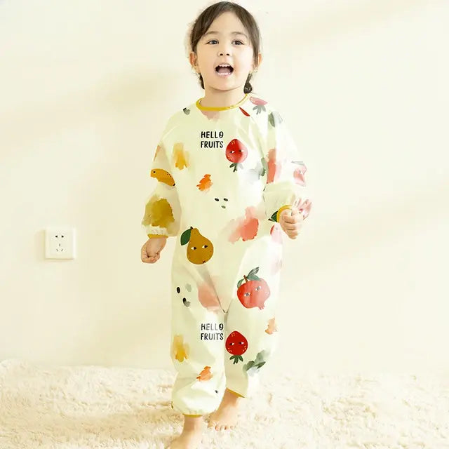 Baby Waterproof Cartoon Overalls Lightweight One-Piece