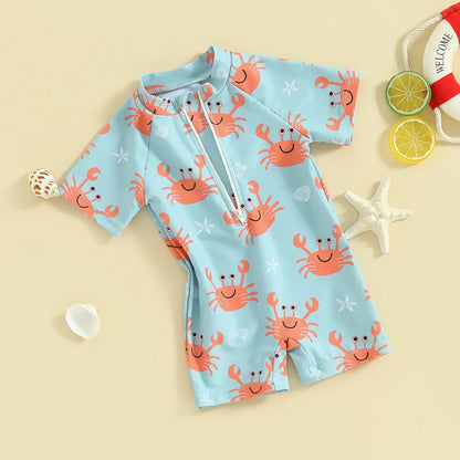 Toddler Baby Boy Swimsuit Rash Guard Beachwear